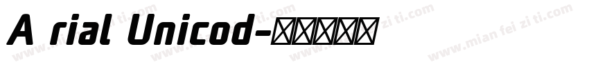 A rial Unicod字体转换